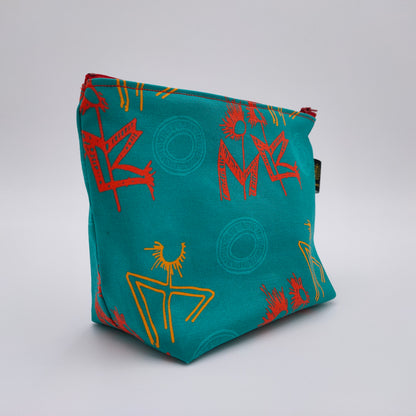 Astuccio con zip con base