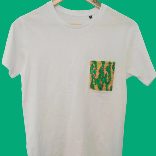 T-shirt baby con taschino fantasia