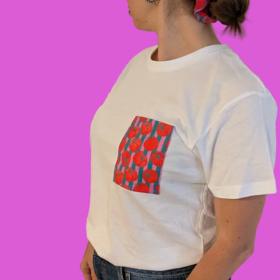 T-shirt adulto con taschino fantasia